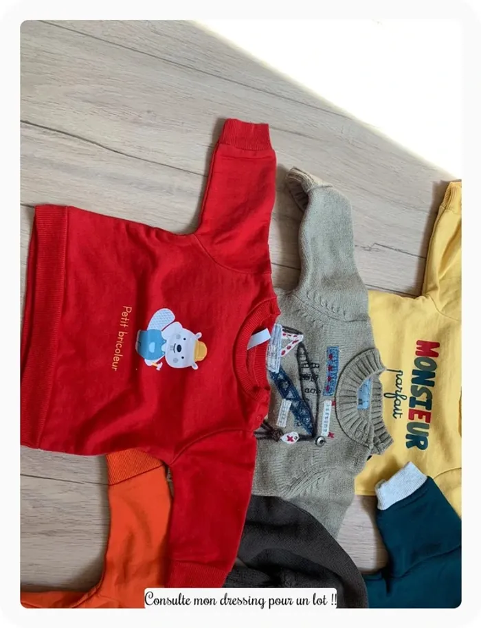 Lot de 7 pulls 3 mois - photo numéro 3
