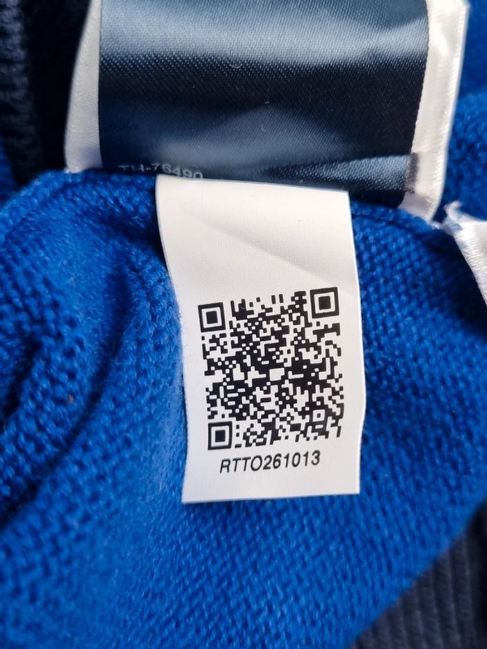 Veste zippée Tommy Hilfiger – Bleu & Blanc – Taille M Hommes (mesures en photos) - photo numéro 9