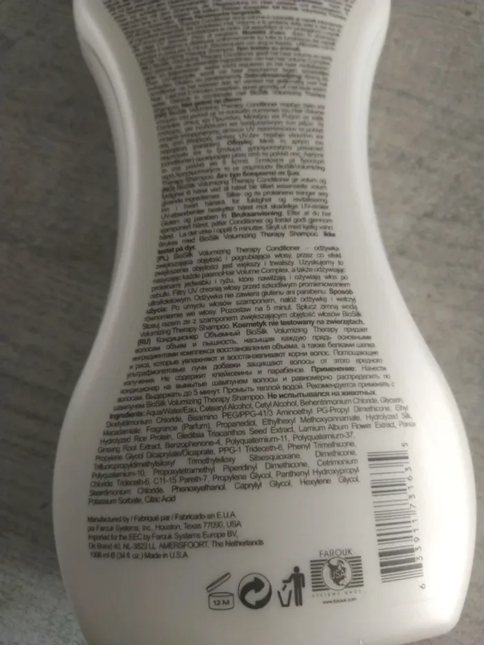 Biosilk volumizing therapy conditionner après shampoing - photo numéro 7