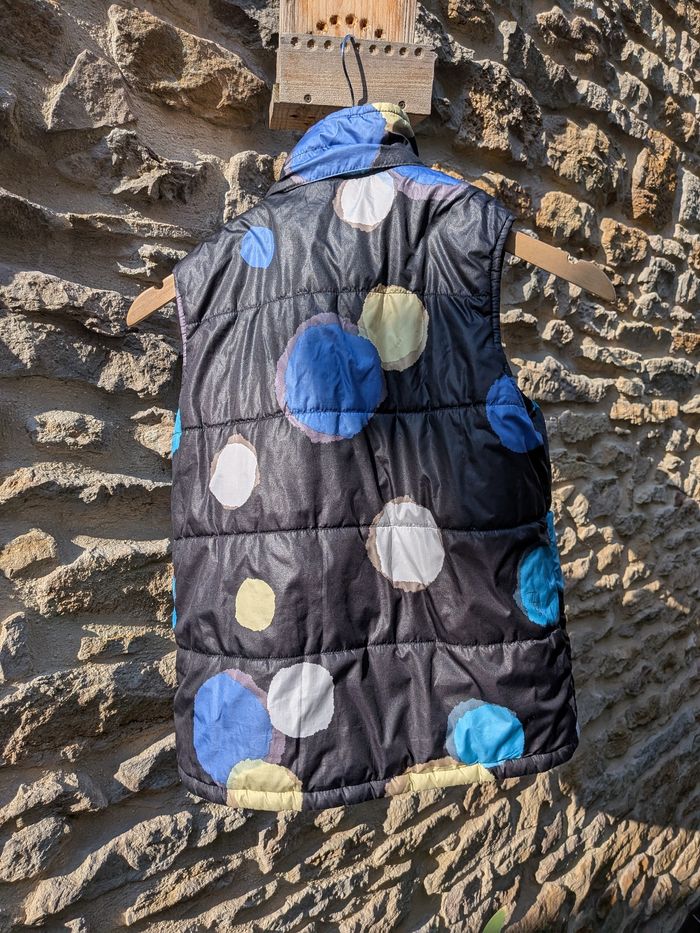 Veste sans manche Roxy enfant réversible 10 ans noire et motifs - photo numéro 5