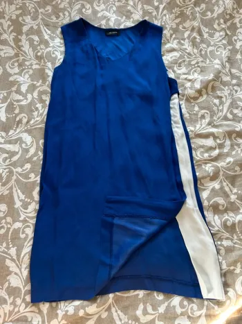 Robe bleu et blanche cop copine taille m
