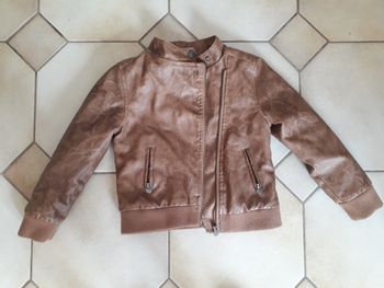 Blouson marron zippé 6 ans Orchestra