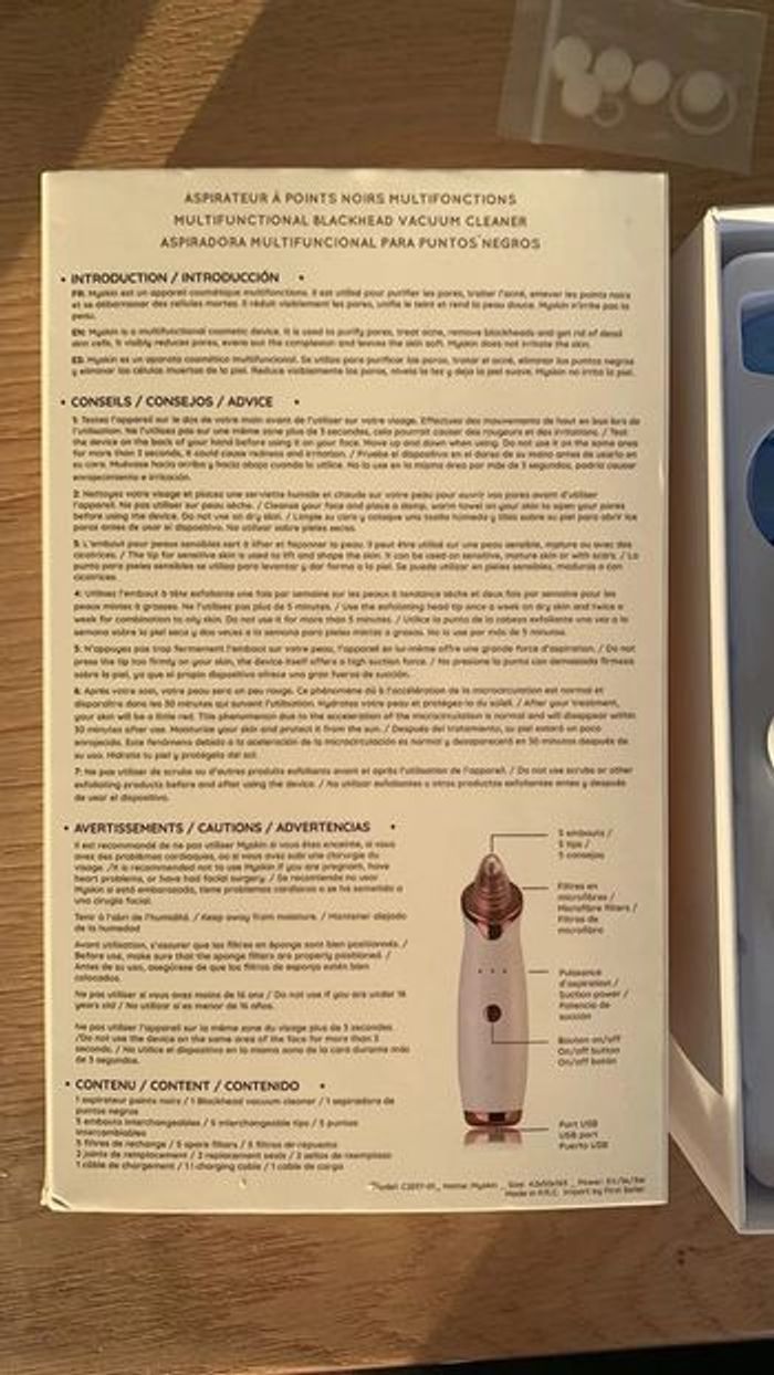 Aspirateur de Pores Tête Noire Nettoyage La Peau - photo numéro 2