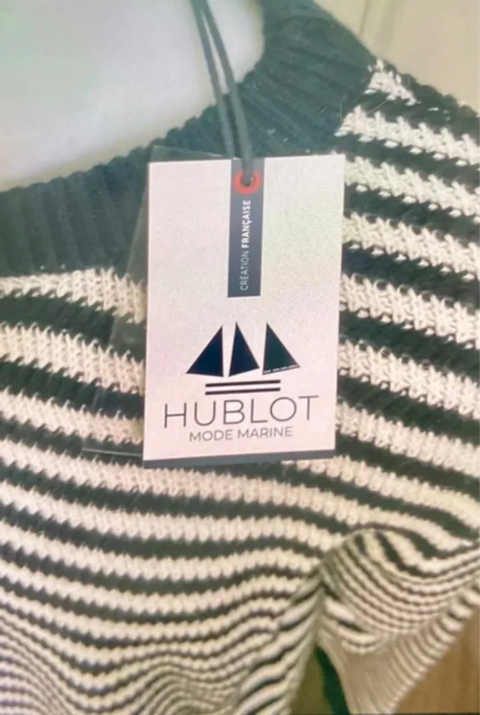 Pull Marin Hublot Mode Marine Homme, Taille L, Neuf avec étiquette - photo numéro 6