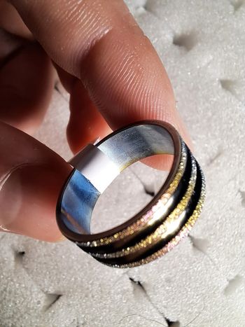 Bague acier inoxydable Granuleuse