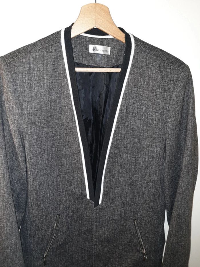 Veste Kiabi grise - photo numéro 2