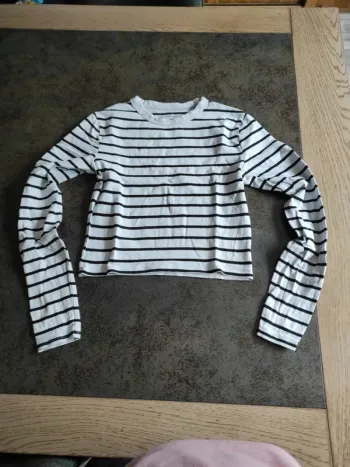 Tee shirt manches longues rayé