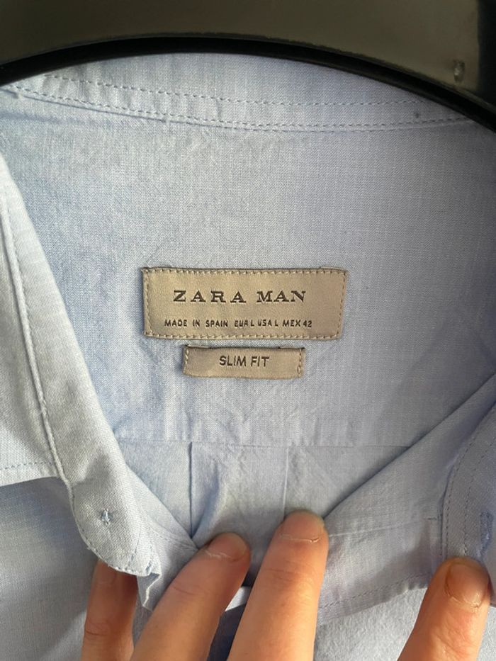 chemise slim fit Zara taille L - photo numéro 3