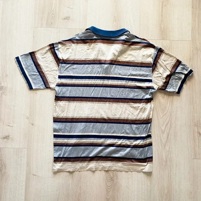 Harold Vichy Filo Scorzia Polo à rayures Homme Exclusif vintage Collection Luxe (Taille L) - photo numéro 6