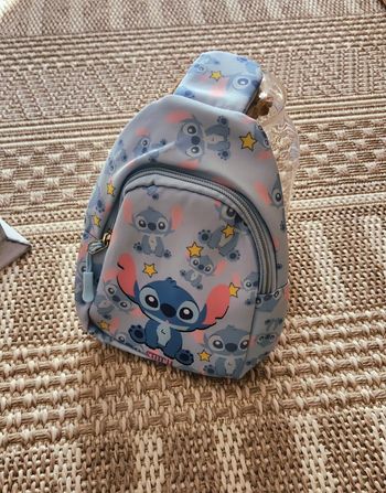 Petit sac à bandoulière Stitch bleu neuf