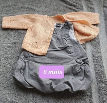 Ensemble robe et gilet fait main