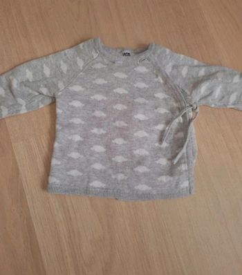Pull 3 mois motif nuage