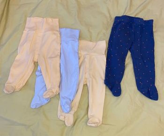 Pantalon à pieds, lot de 5, bébé 3-6 mois - photo numéro 2