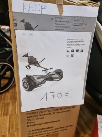 Kart + hoverbord