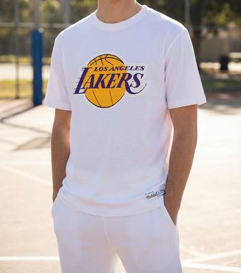T-shirt NBA Los Angeles Lakers Mitchell & Ness blanc taille XS neuf