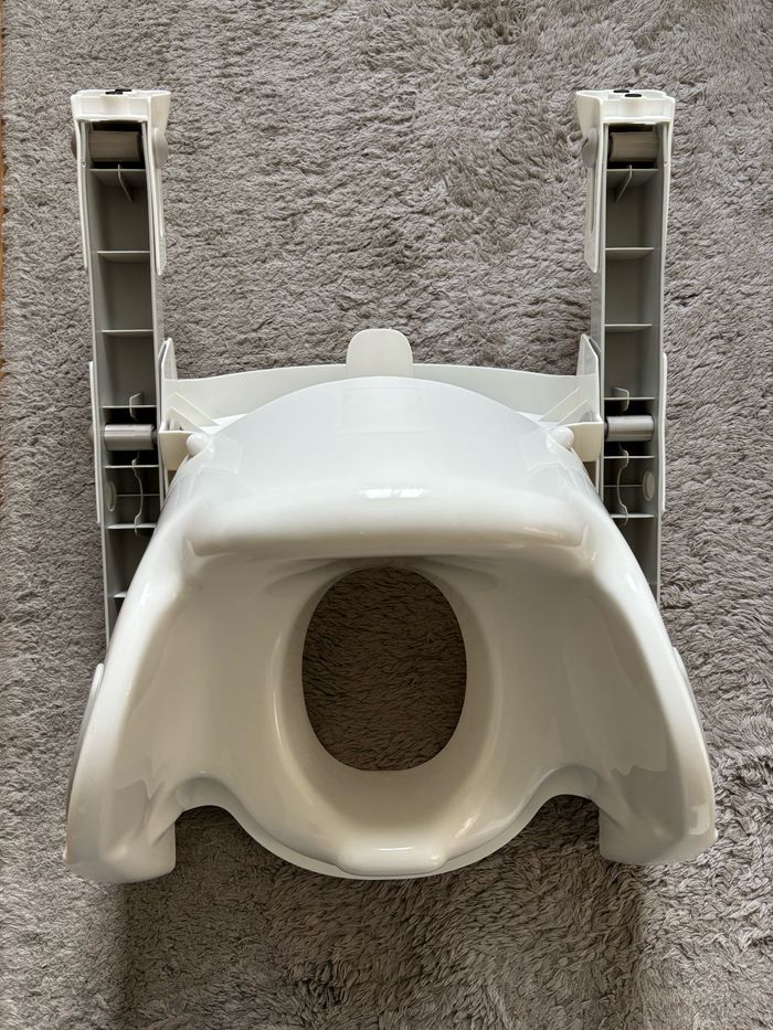Thermobaby réducteur wc kiddyloo blanc/gris - photo numéro 2