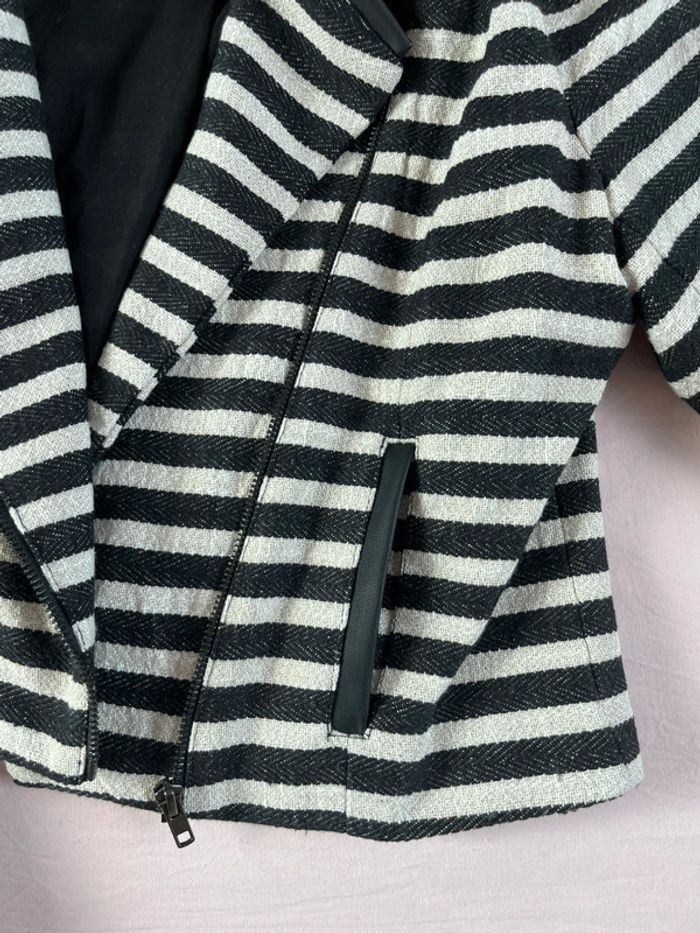 Veste Nafnaf rayé taille 40 - photo numéro 5