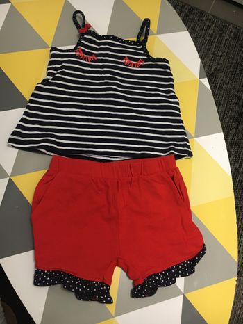 Ensemble short débardeur 12 mois