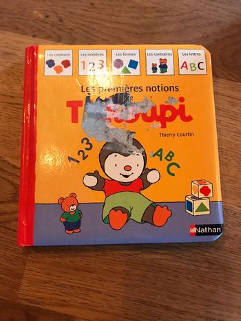 Livre Tchoupi les premières notions