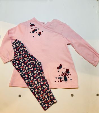 Ensemble bébé fille champignons 🍄