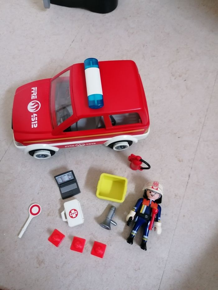 Playmobil 4822 Voiture chef Pompiers
