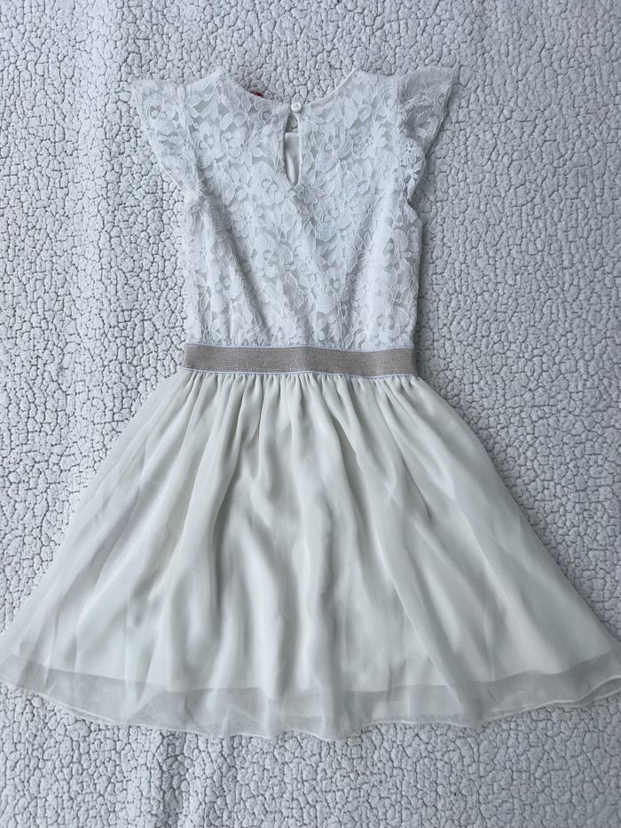 Robe blanche à dentelle taille 8 ans Tissaia - photo numéro 6