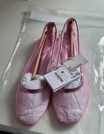 Ballerine rose transparente bershka