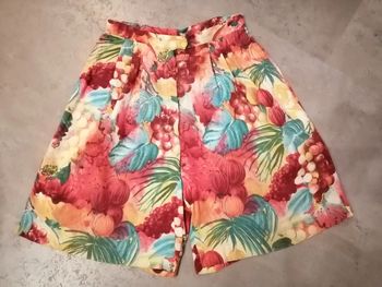 Bermuda imprimé fait par une couturière Taille 38