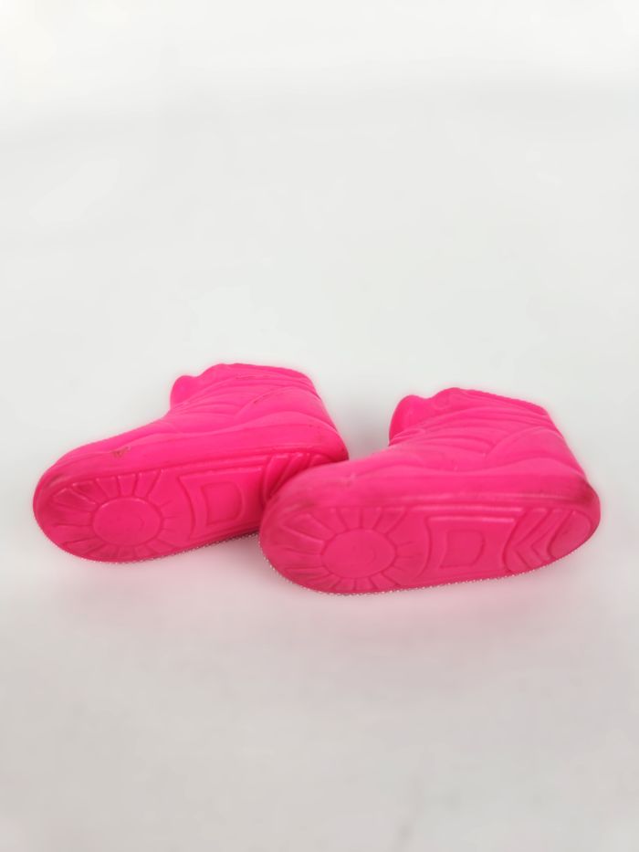 Paire de Chaussures Montantes Barbie Baskets Rose Fluo Vintage Années 90 / 1996 - photo numéro 5