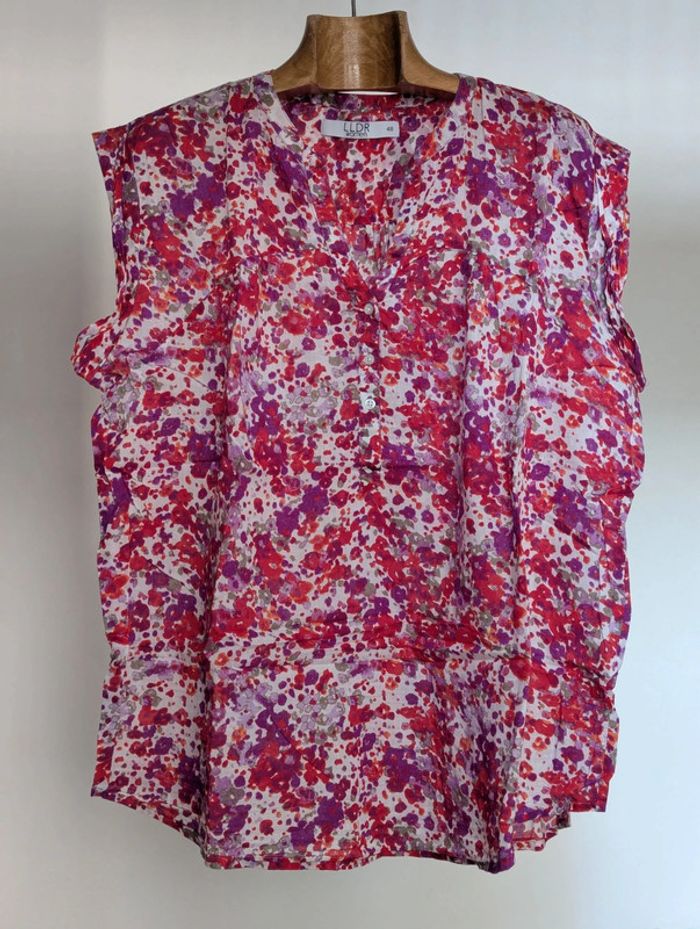 Blouse colorée sans manches LLDR - Taille 48
