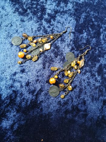 Boucles d'oreilles pendantes Queen Elizabeth the second