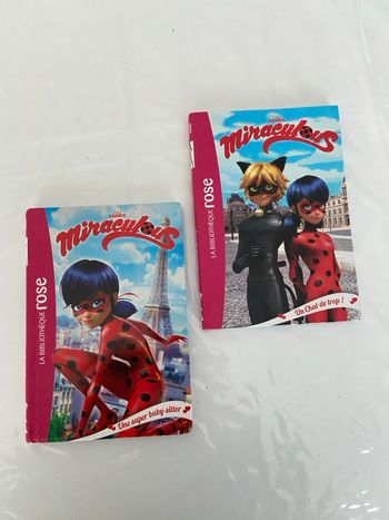 Lot 2 Livres Miraculous - Bibliothèque Rose (Tomes 1 & 2)