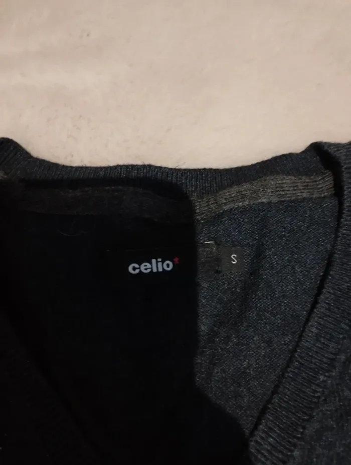 Pull bleu marine Celio S - photo numéro 3