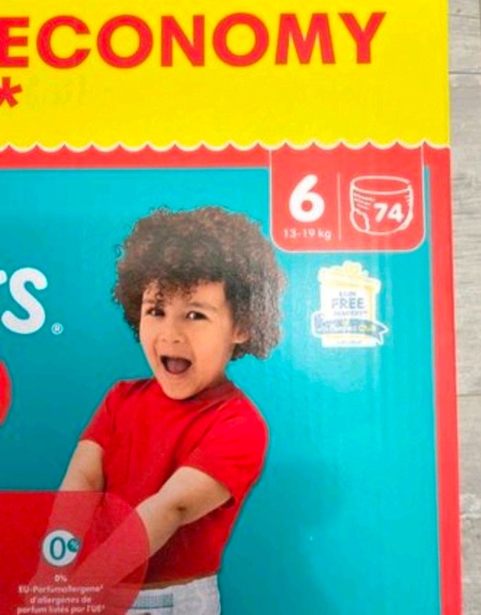 🍼 Pampers Baby-Dry – Taille 6 (13–19 kg) – Lot 2x74 couches – Neuf - photo numéro 2