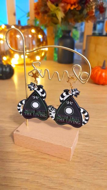 Boucles d'oreilles Beetlejuice Ouija