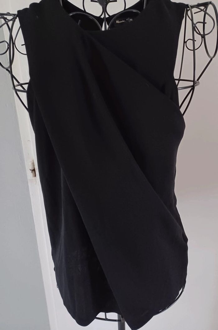 haut noir drappé tm