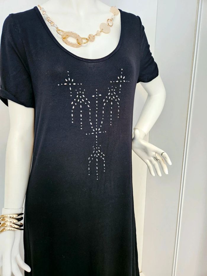 Robe Noir strass Chaize taille 46 - photo numéro 3