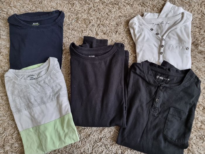 lot de 5 tshirt garçon kiabi et gemo unis en tres bon etat - photo numéro 2