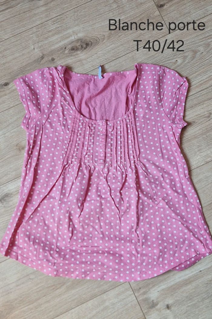 T-shirt à pois