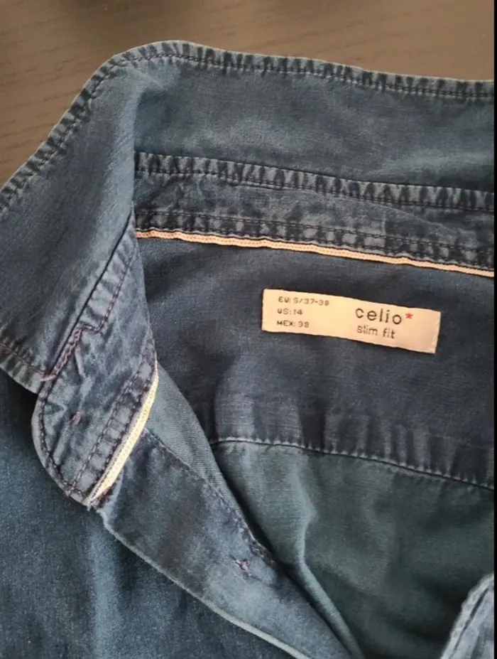 Chemise jeans celio - photo numéro 3