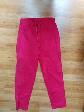 Pantalon vintage taille haute  coupe carotte