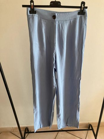 Pantalon fluide bleu