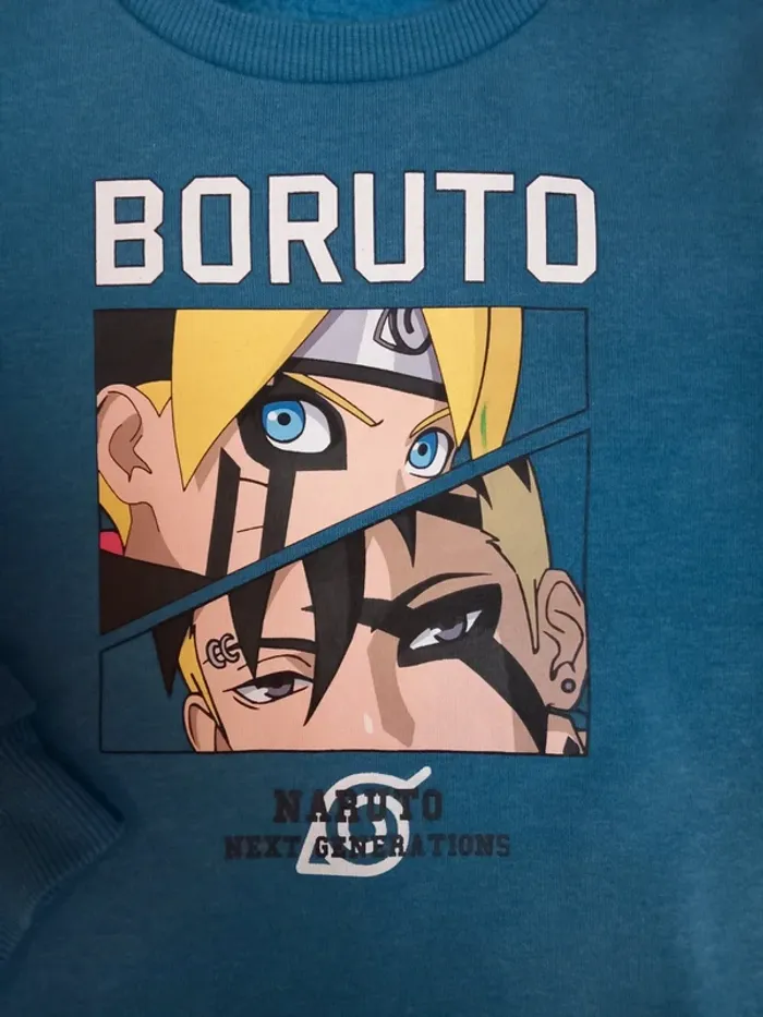Pull col rond Boruto Naruto 6 ans TBE - photo numéro 2