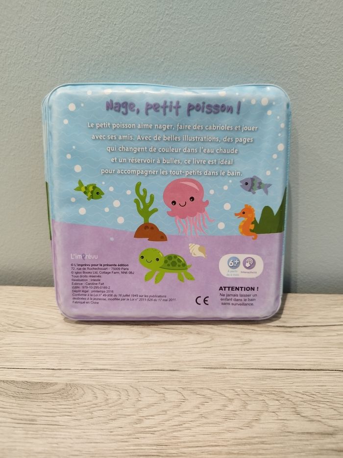 Livre de bain nage, petit poisson - photo numéro 5