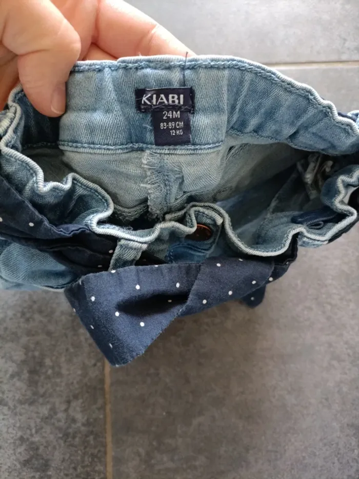 Short en jean stretch ajustable - photo numéro 3