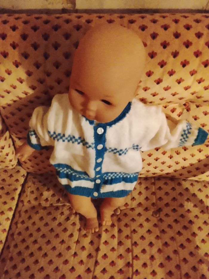 Veste fille 12 mois fait main