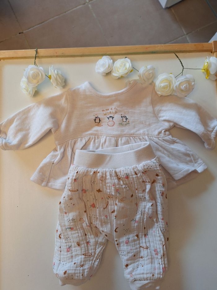 Ensemble fille 1mois