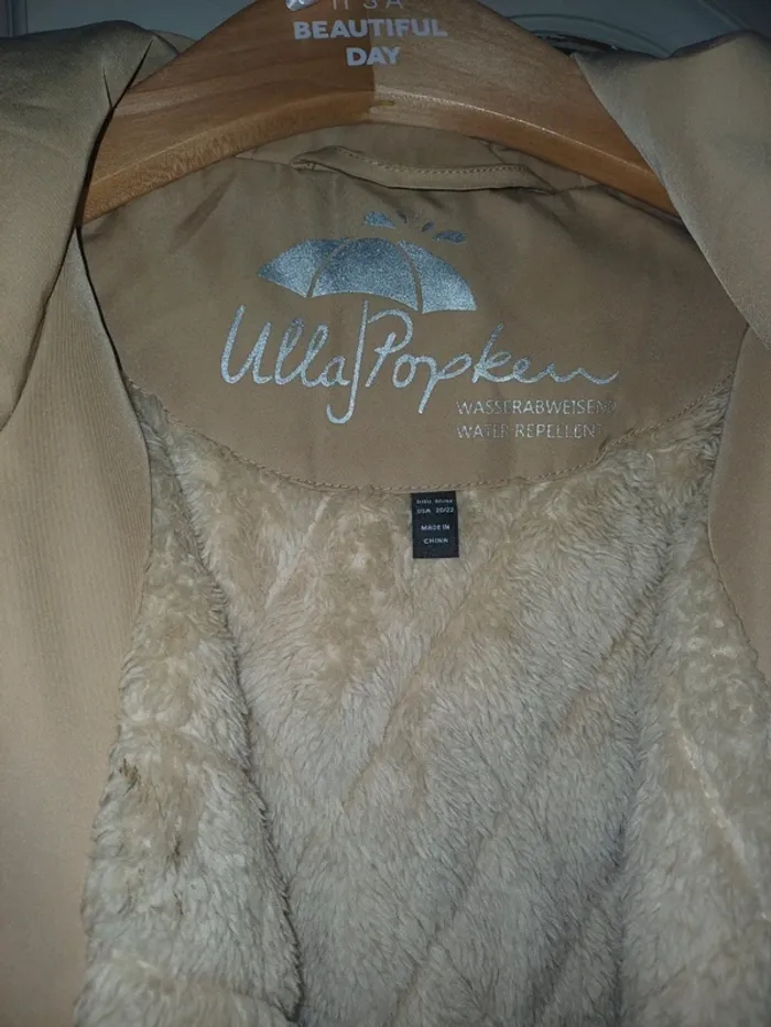 Manteau Ulla Popken beige déperlant - photo numéro 3