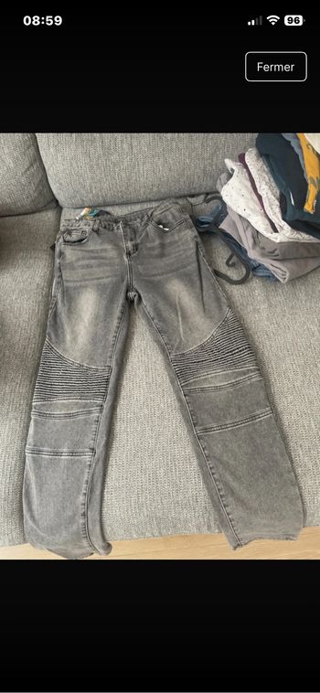Jean gris/noir