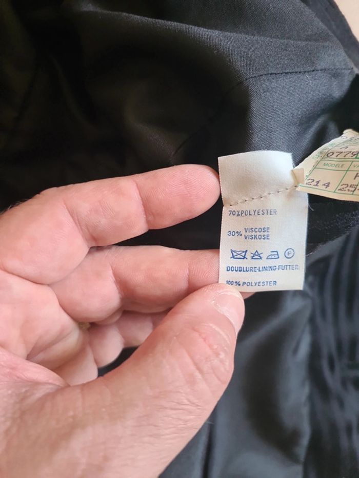 Veste habillée noire/marine foncé 42 - photo numéro 6